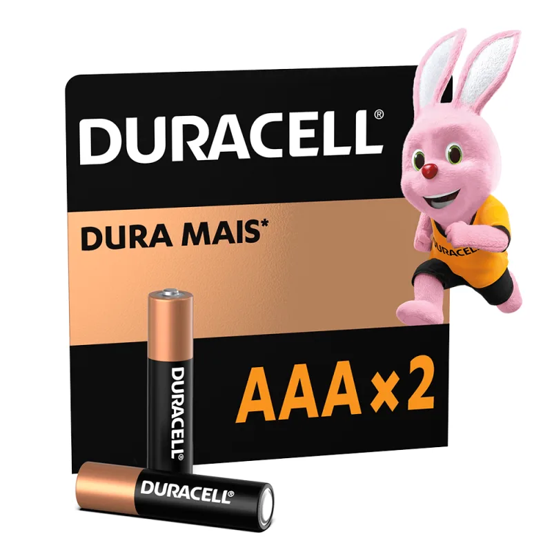 PILHA ZINCO DURACELL C/2 AAA PALITO SM UNIT - DURACELL