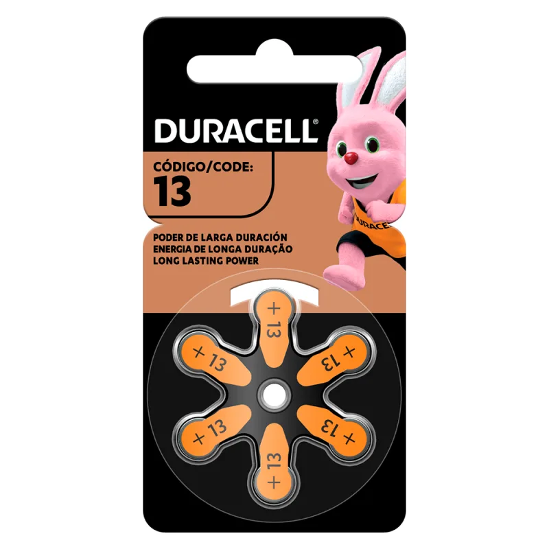 Pilha Duracell Auditiva Ha 13 Com 6 Unidades - Duracell
