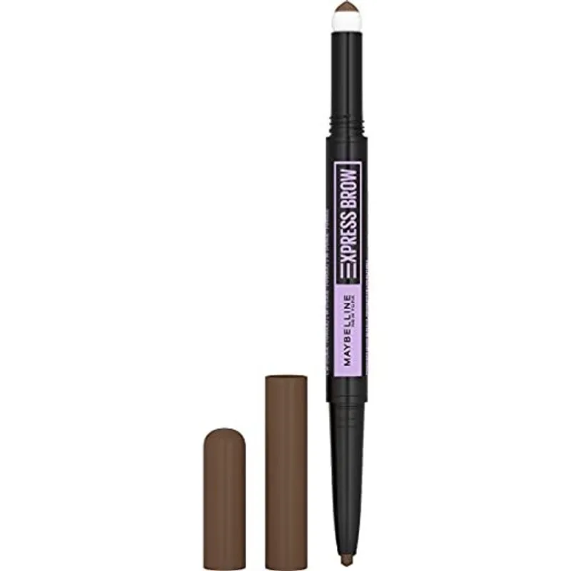 Maybelline New York Express 2-In-1 Lápis e Maquiagem de Sobrancelha em Pó, Marrom Médio