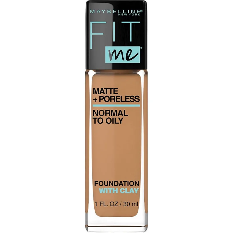 Base Liquida Matte + Poreless Maybelline Caramelo Dourado 1 fl. oz. Sem Óleo
