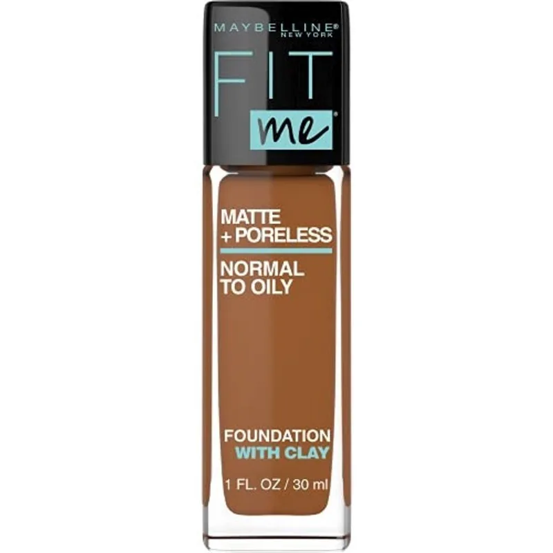 Base Líquida Maybelline Fit Me Matte + Poreless Mocha 1 fl. oz. Sem Óleo