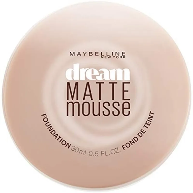 Base Maybelline Dream Matte Mousse, Natural Bege, embalagem pode variar