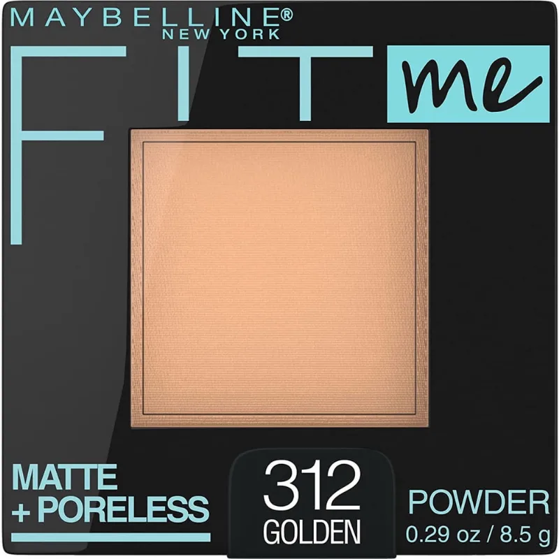 Maybelline New York Fit Me Matte + Poreless Powder Makeup, Golden, 0.29 Ounce, Pack of 1