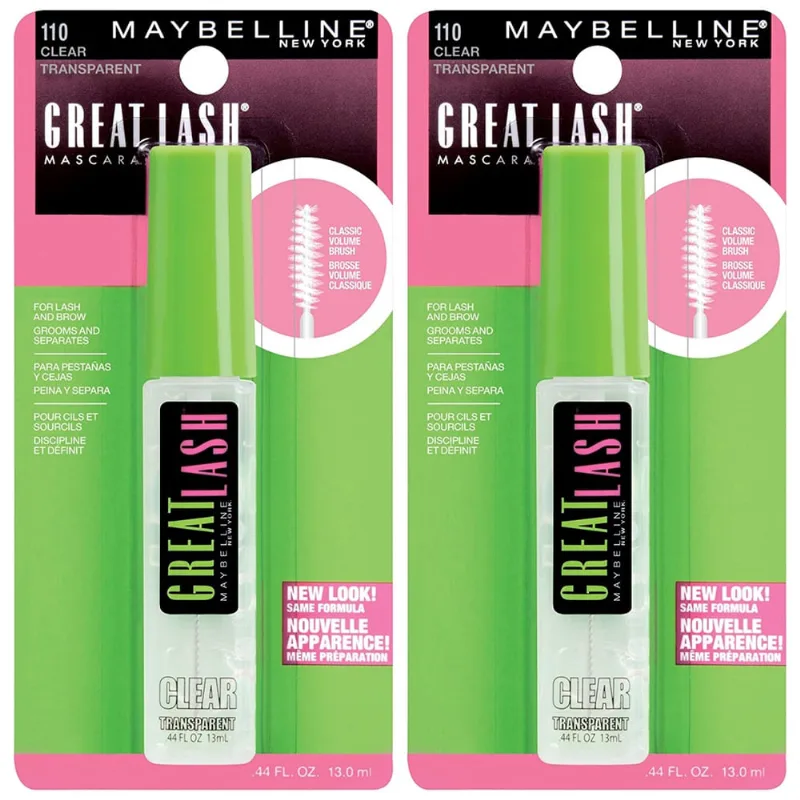 Rímel Incolor Maybelline Great Lash, 2 unidades
