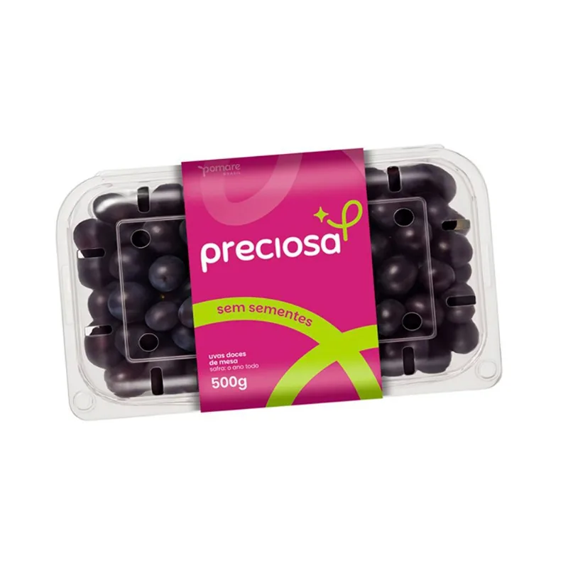 Uva Preciosa Preta sem Semente 500g