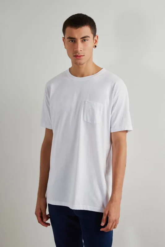 Camiseta Estampa R Assinatura Bolso - RESERVA
