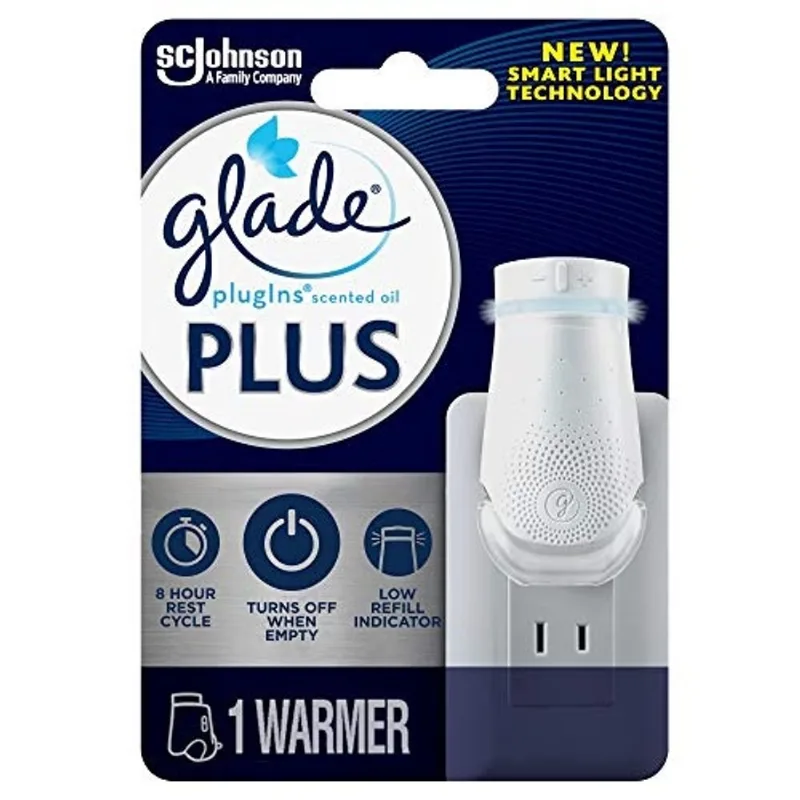 Glade PlugIn Plus Air Freshener Warmer, Holds Scented Oil Refil, 1 Count