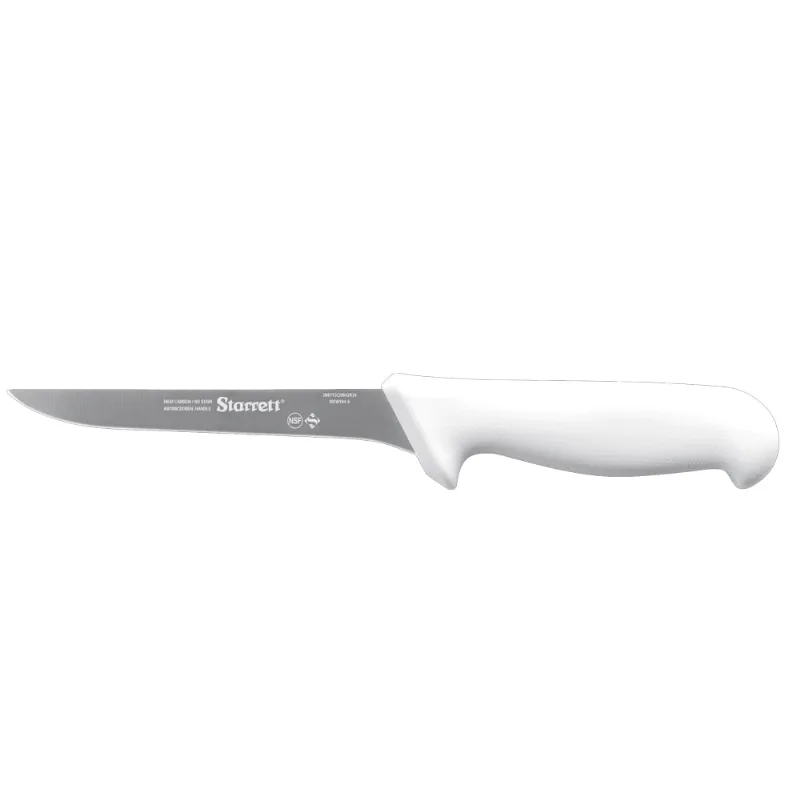 Faca Desossa Lâmina Reta Estreita 15cm Branca Starrett BKW104-6 BKW104-6