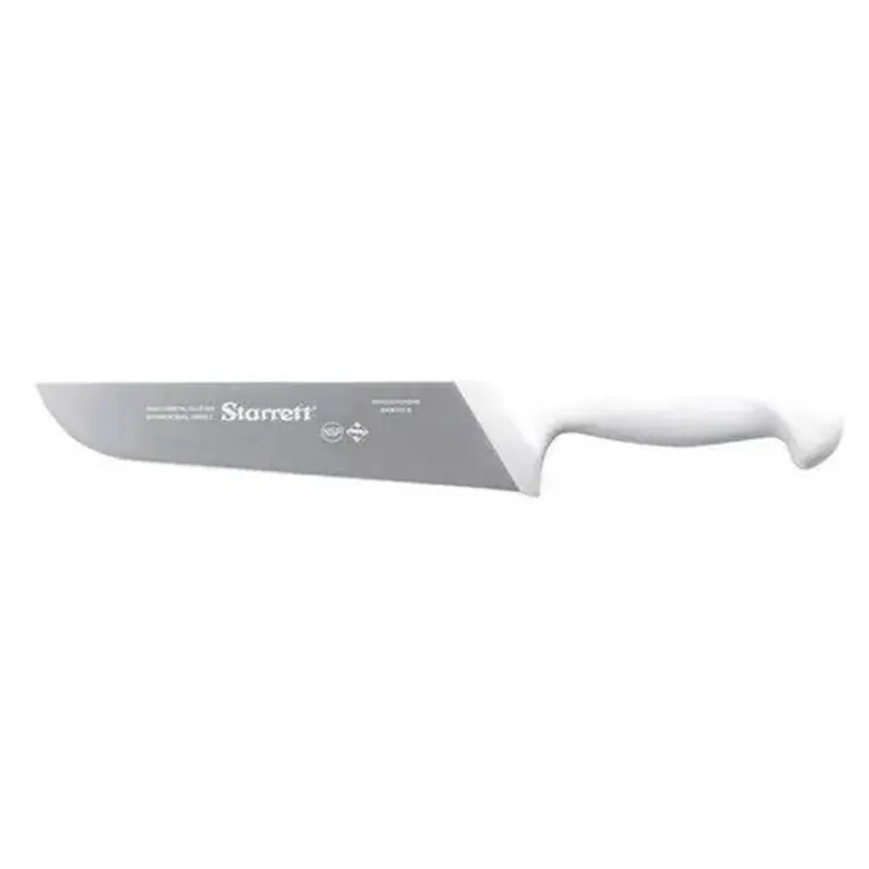 Faca Churrasco e Açougue Reta Larga 25cm Branca Starrett BKW203-10 BKW203-10