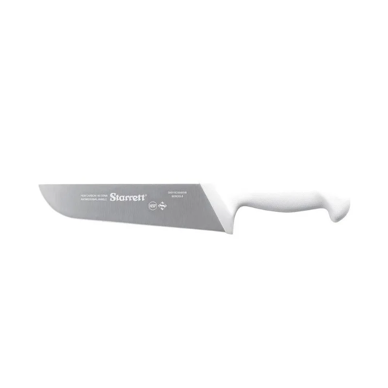 Faca Churrasco e Açougue Reta Larga 20cm Branca Starrett BKW203-8 BKW203-8
