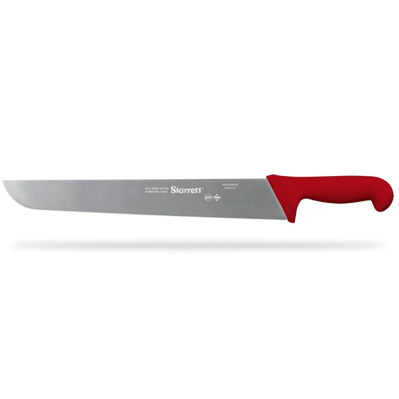 Faca Churrasco e Açougue Reta Larga 35cm Vermelha BKR203-14 BKR203-14