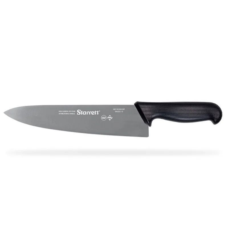 Faca para Carne Lâmina Triangular Larga 25cm Preta Starrett BKB301-10 BKB301-10