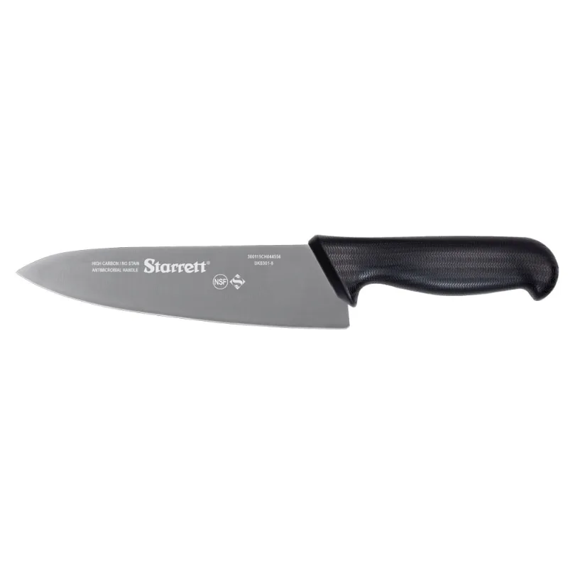 Faca para Carne Lâmina Triangular Larga 20cm Preta Starrett BKB301-8 BKB301-8