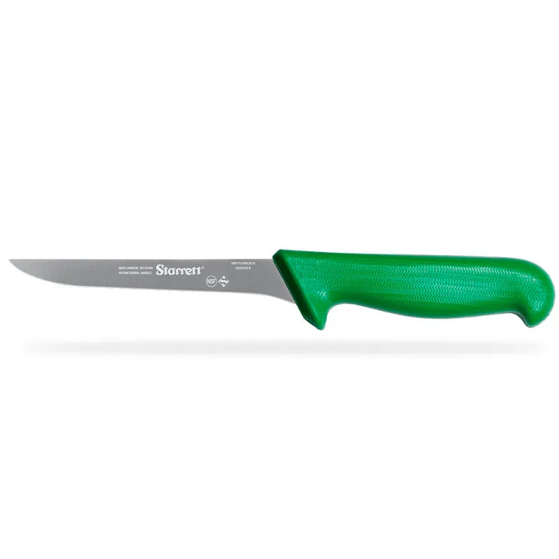 Faca Desossa 15cm Verde Reta Estreita Starrett BKG104-6 BKG104-6