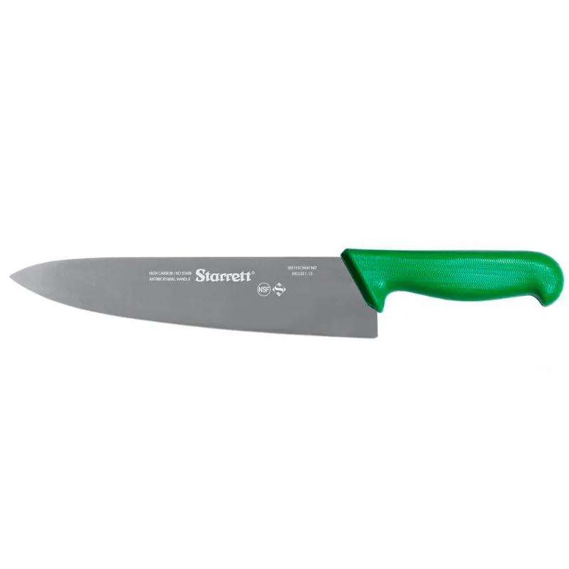 Faca para Carne Lâmina Triangular Larga 25cm Verde Starrett BKG301-10 BKG301-10