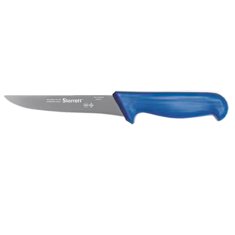 Faca Desossa Lâmina Reta Larga 15cm Azul Starrett BKL103-6 BKL103-6