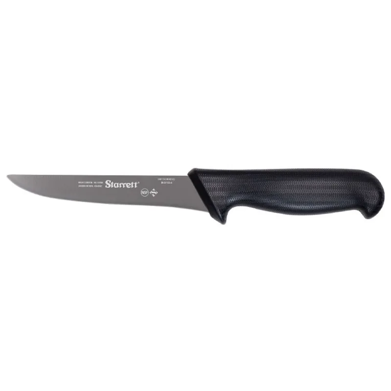 Faca Desossa Lâmina Reta Larga 15cm Preto Starrett KBKB103-6 KBKB103-6