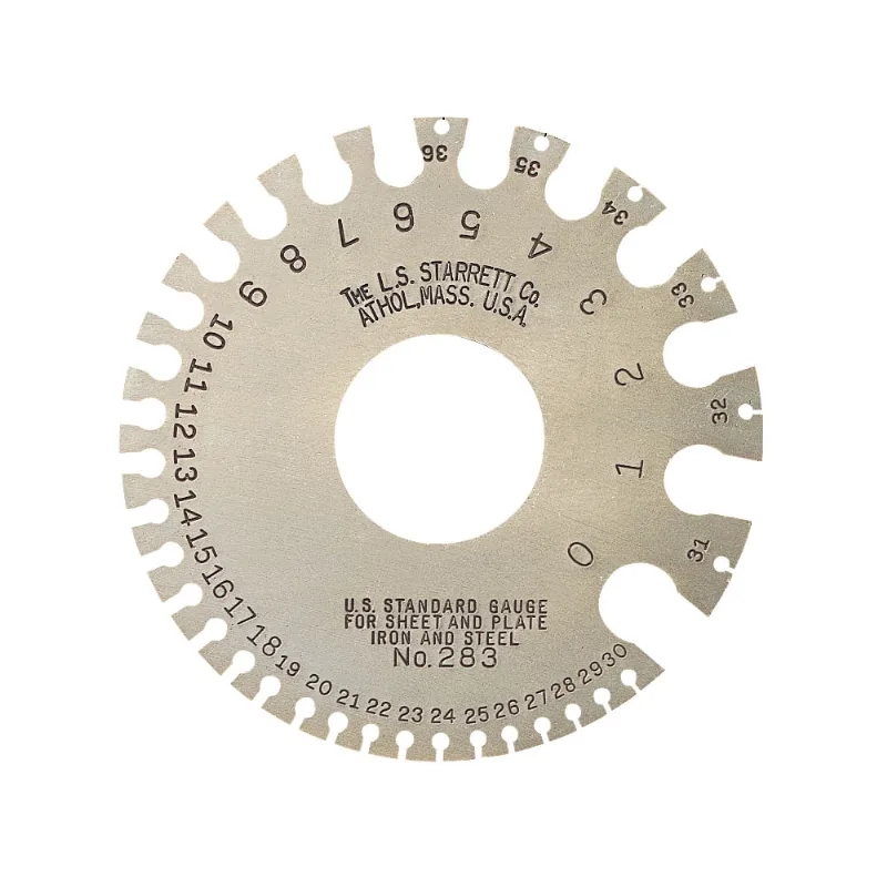 Fieira para Chapas Padrão Americano Starrett 283 - Cap. nº 0-36 283