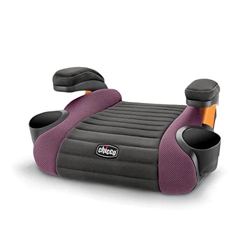 Chicco GoFit Backless Booster Car Seat, Travel Booster Seat for Car, Portable Car Booster Seat for Children 40-110 lbs, Grape/Purple - Chicco