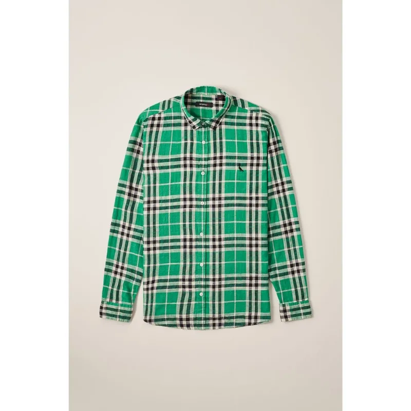 Camisa Xadrez Ml Intenso Hortelã - G