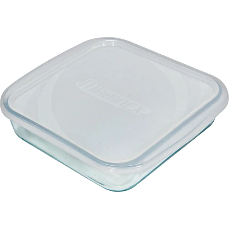 Assadeira Quadrada 1,1L Marinex 6221 com Tampa Sortida - Marinex