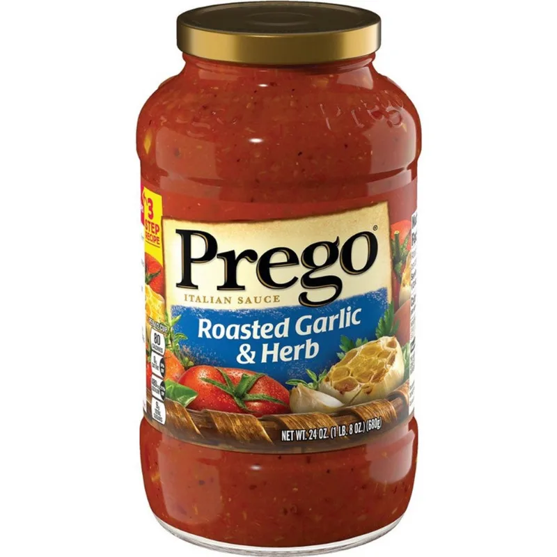 Molho Roasted Garlic & Herb Prego Vidro 680g