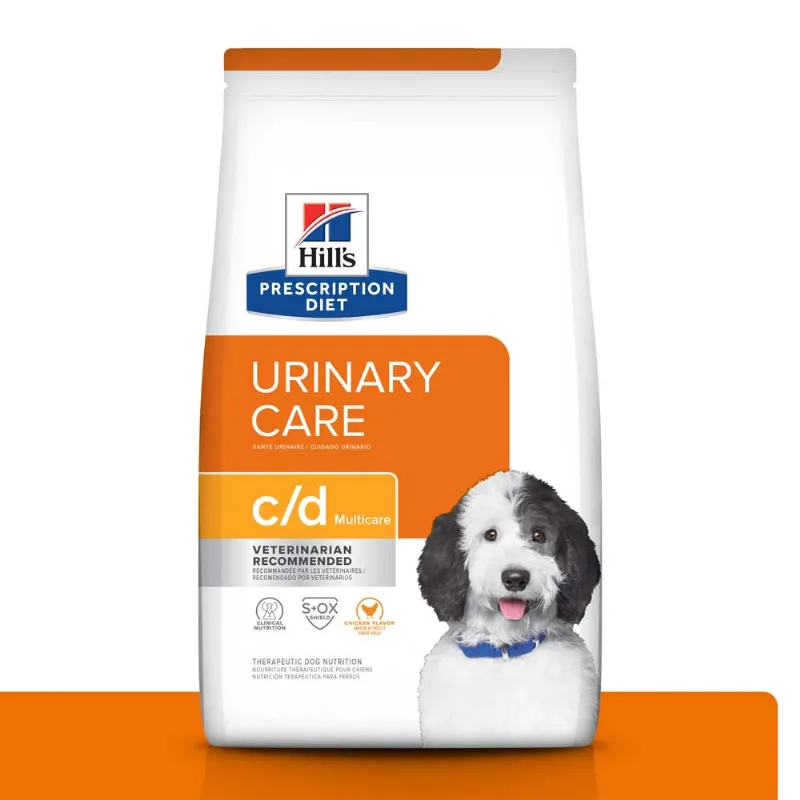 Ração Hill's Prescription Diet C/D Multicare Cães Adultos Cuidado Urinário Saúde Urinária 7,9 kg