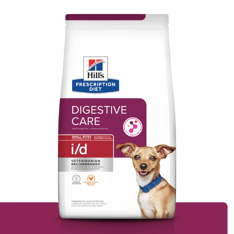 Ração Hill's Prescription Diet I/D Cães Adultos Pedaços Pequenos Cuidado Gastrointestinal 1,5 kg