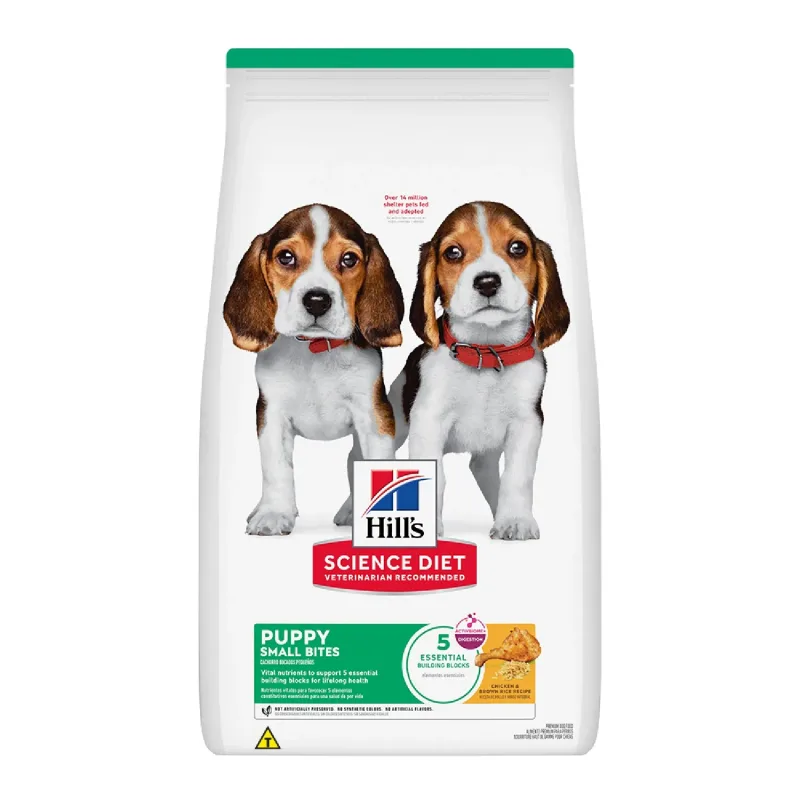Ração Hill's Science Diet Pedaços Pequenos Cães Filhotes Sabor Frango - Hills