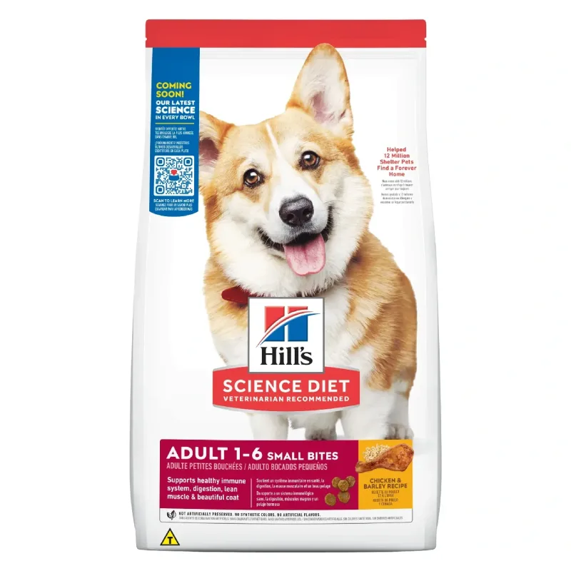 Ração Hill's Science Diet Pedaços Pequenos Cães Adultos Sabor Frango - Hills