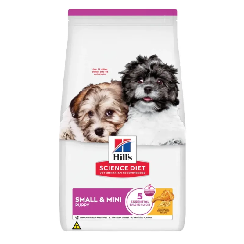 Ração Hill's Science Diet Cães Filhotes Pequenos e Mini Sabor Frango - Hills