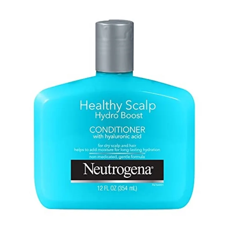 Neutrogena Hidratante Saudável Scalp Hydro Boost Condicionador para cabelo seco e couro cabeludo, com ácido hialurônico hidratante, pH-Balanced, Paraben & Phthalate-Free, Color-Safe, 12 fl oz