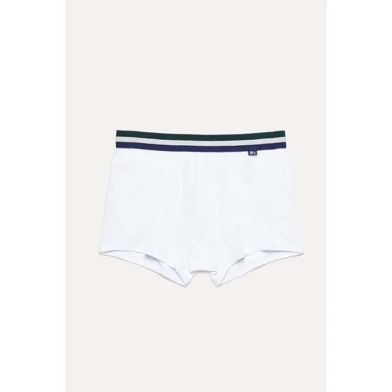 Cueca Elástico 3 Cores Boxer Branco - Gg