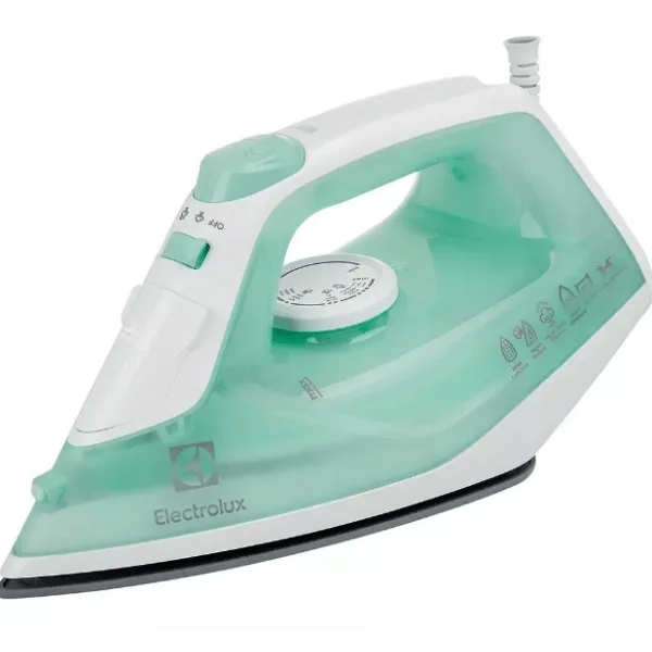 Ferro De Passar Roupas A Vapor Electrolux 1500w Antiaderente Verde 220v - Não Informado