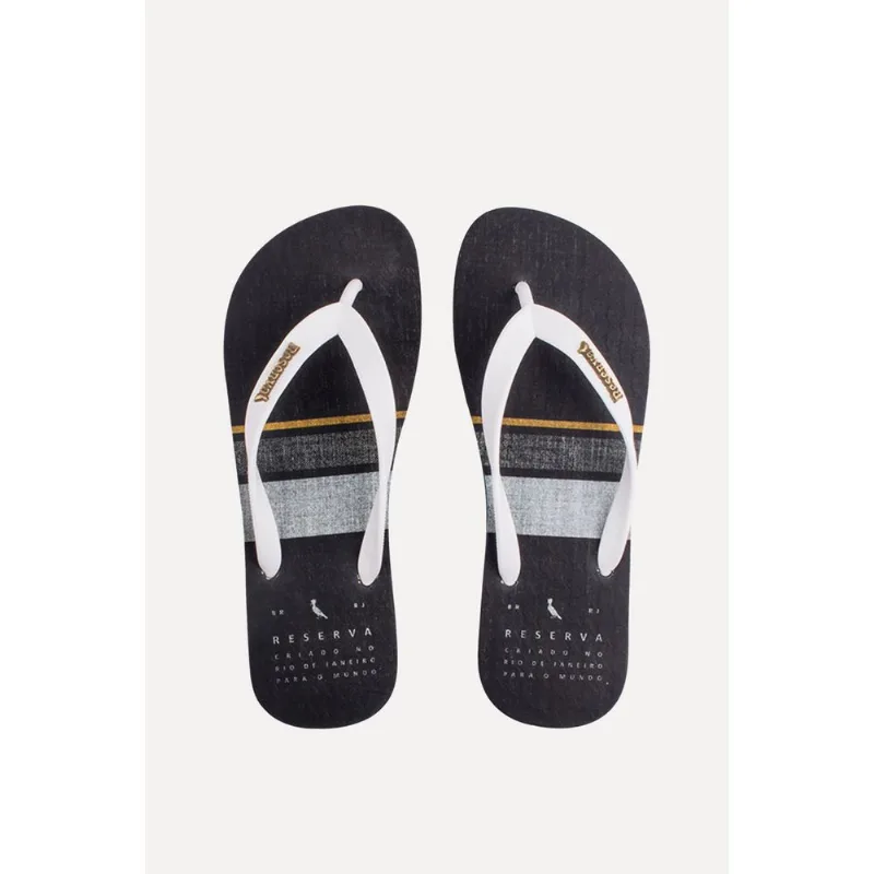Chinelo Rsv 050.rsv1475 Preto/Branco 5 - 39/0