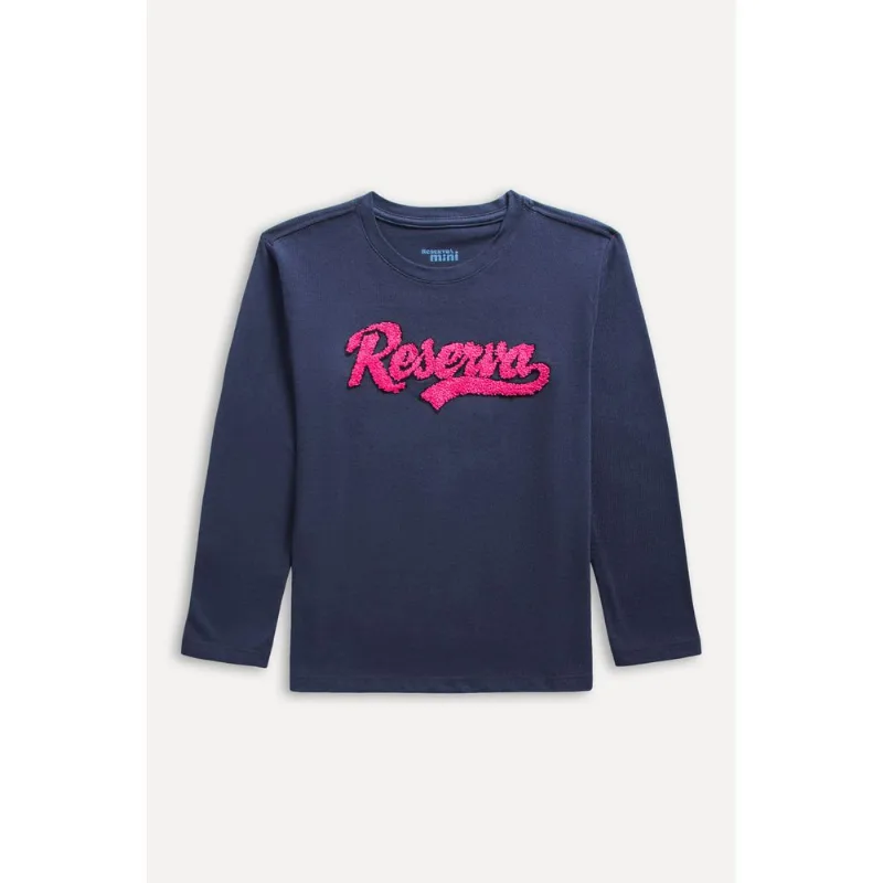 Camiseta Mini Ml Estampada Rsv Base Marinho - 08
