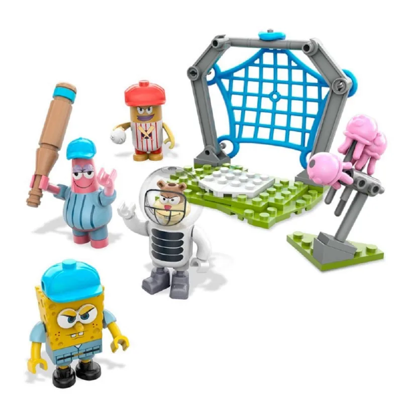 Mega Bloks Bob Esponja - Conjunto Grande - Basebol de Medusas