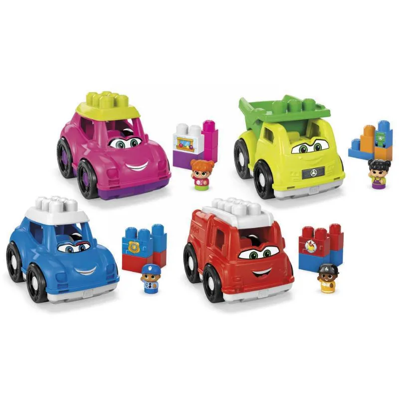 Blocos De Construção - Mega Bloks - First Builders - Lil Vehicles - Classic - Mattel
