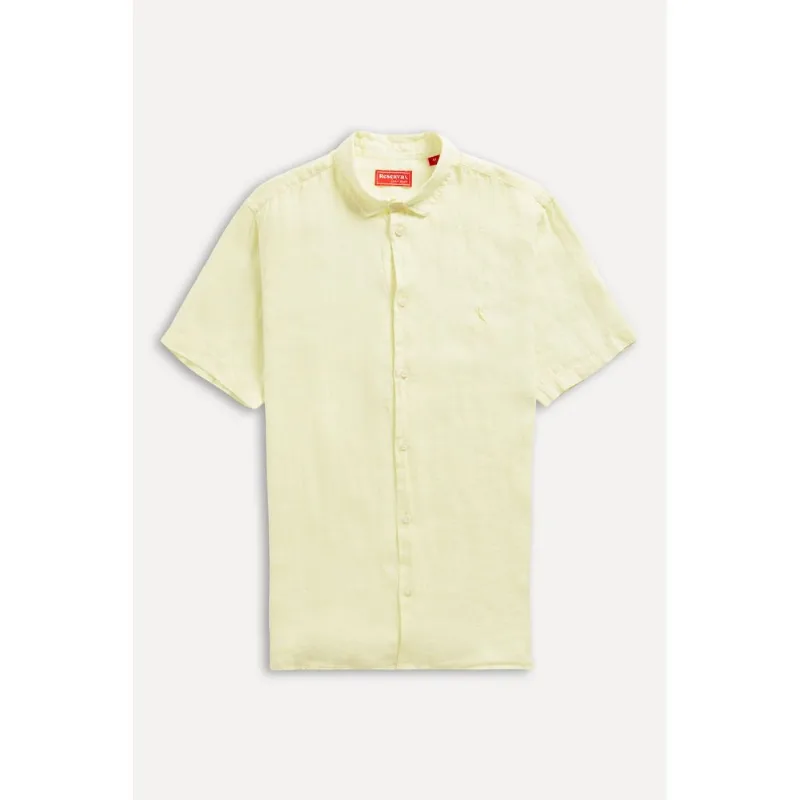 Camisa Linho Amarelo Claro - Gg