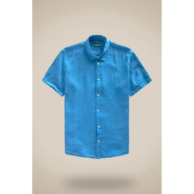 Camisa Linho Azul Royal - G