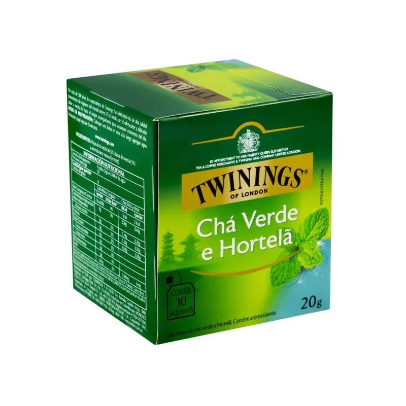 Chá Verde e Hortelã Twinings 10 sachês - Twinings