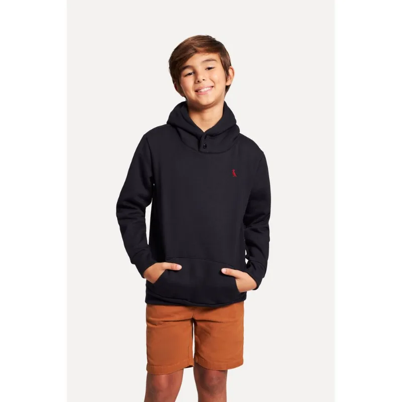 Hoodie Mini Moletom Canguru Brasa Pp Bor Preto - 02
