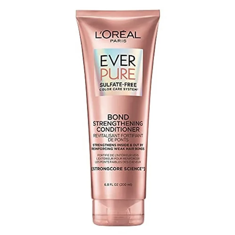L'Oreal Paris EverPure Bonding Conditioner, Fortalecendo, Reforça Cabelo Fraco, Vegano, 6.8 Fl Oz