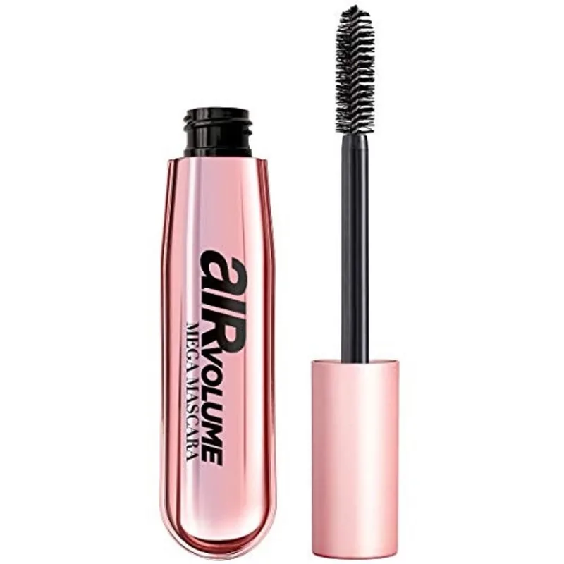 L'Oreal Paris Rímel Air Volume Mega Leve Lavável, Preto Mais Preto, 0.3 Fl Oz