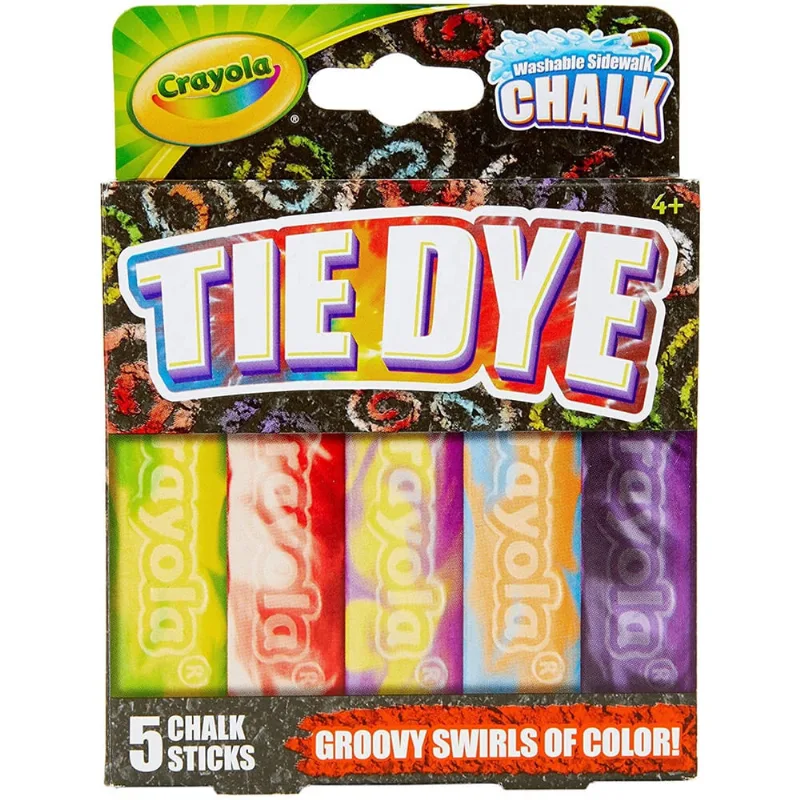 Giz de Calçada Crayola Lavável, 5 Varas Anti-Rolo - Brinquedo Outdoor