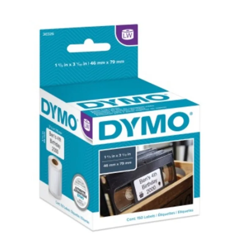 Etiqueta para impressora térmica dymo Label Writer - rolo c/ 150un 4,6 x 7,9cm