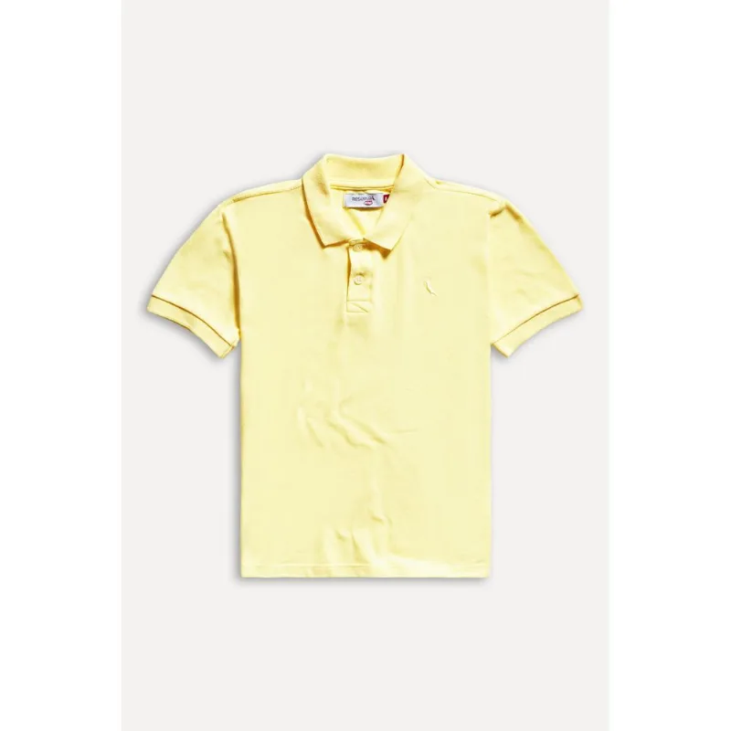 Polo Mini Piquet Basica Amarelo Claro - 12