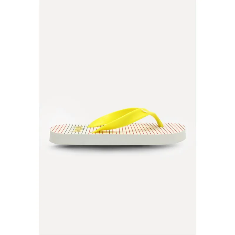 Chinelo Rmi Marinha Lines Mini Branco/Amarelo Limao - 33/34