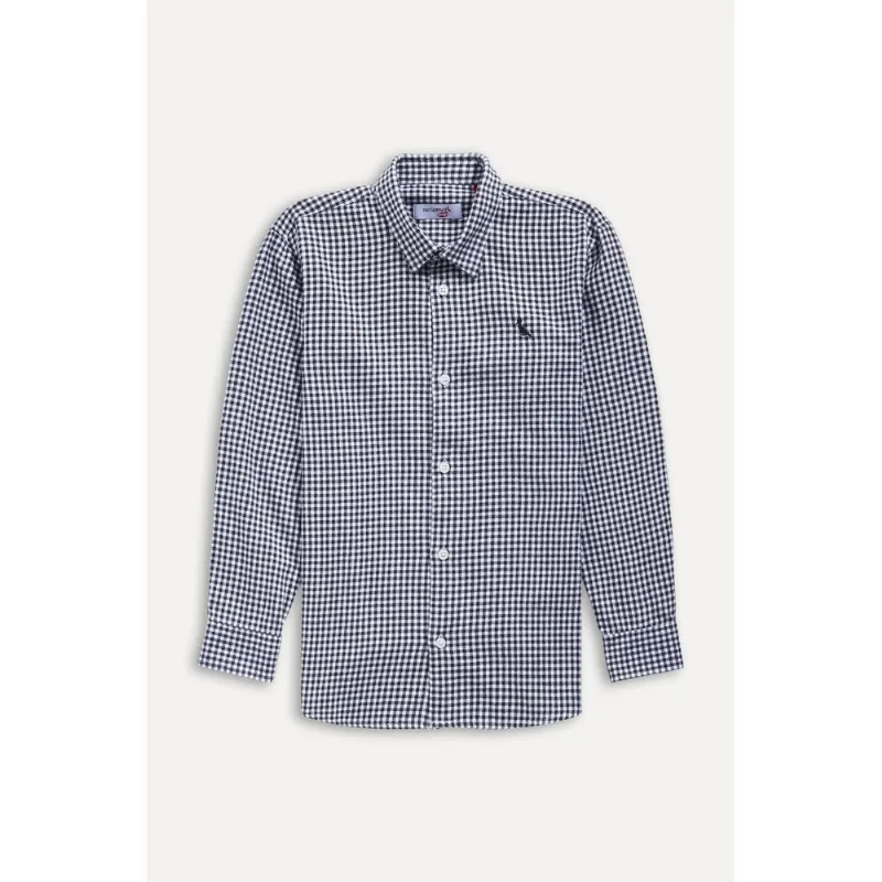 Camisa Mini Xadrez Vichy Preto - 04