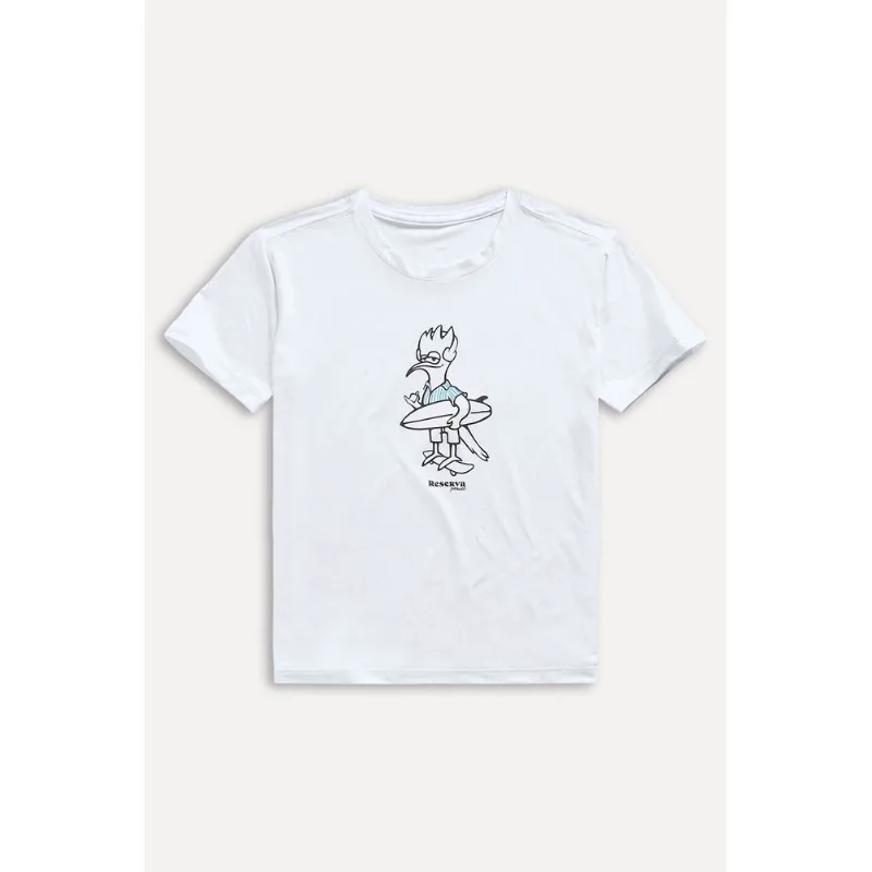Camiseta Mini Uv Pica Pau Surfista Branco - 02